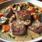 Blanquette de Filet Mignon de boeuf aux Champignons