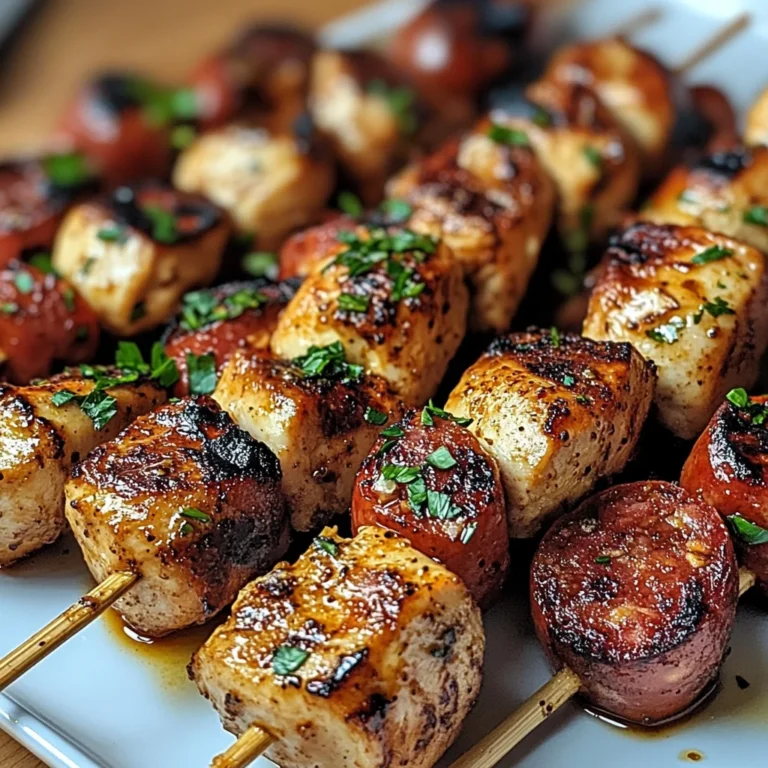 Brochettes de Poulet au Chorizo & Herbes