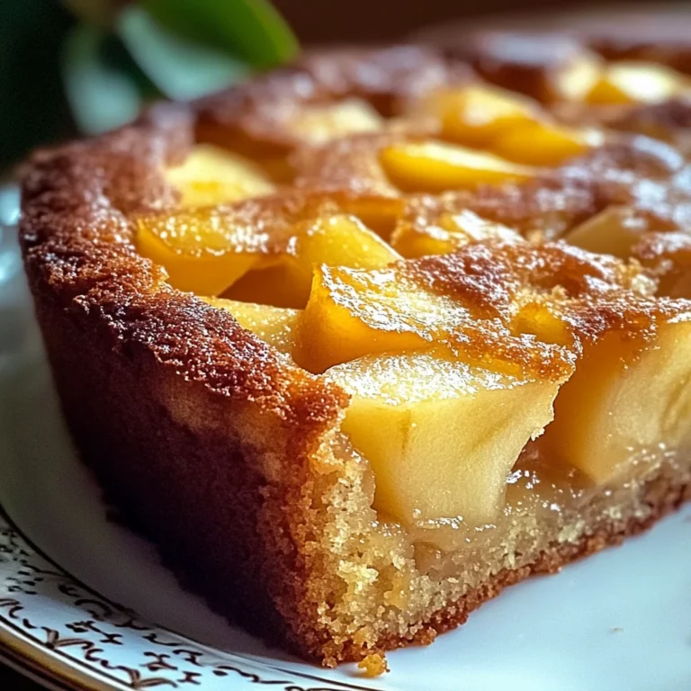Cake aux pommes fondantes