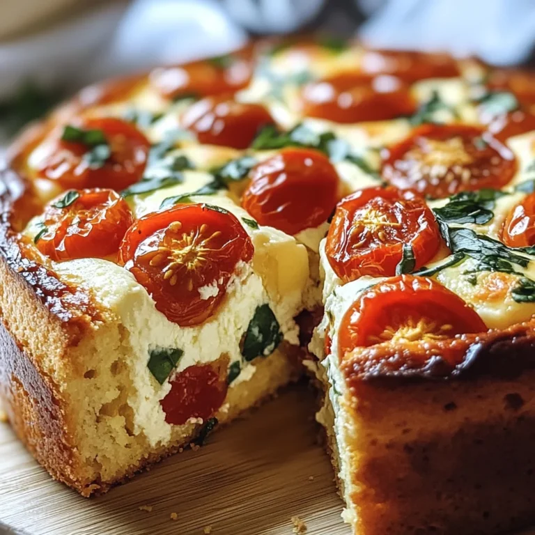 Cake moelleux tomate & mozzarella