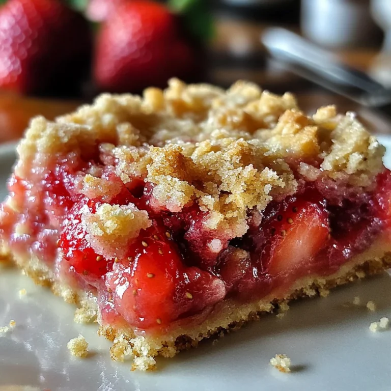 Carrés aux fraises gourmands