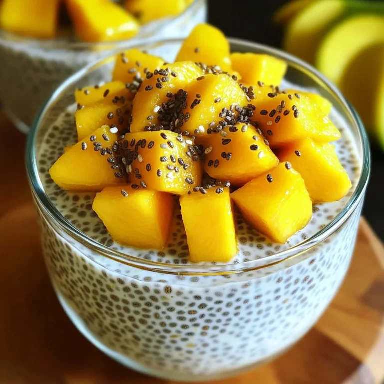 Chia coco mangue petit déj
