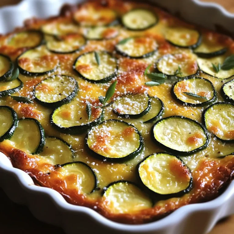 Clafoutis de courgettes au parmesan