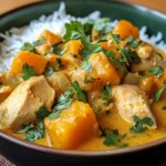 Curry onctueux de poulet et butternut