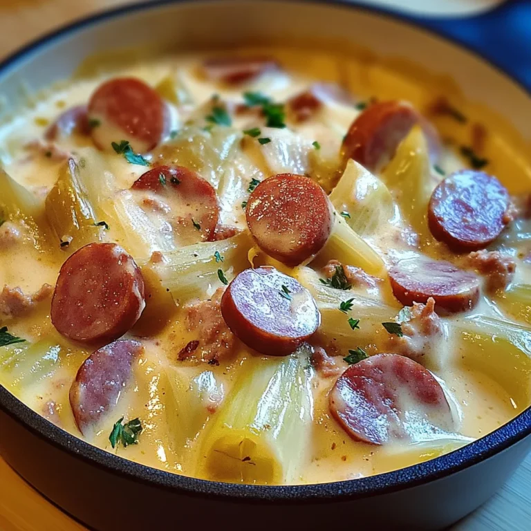 Fondue d’Endives Crémeuse aux Saucisses Fumées