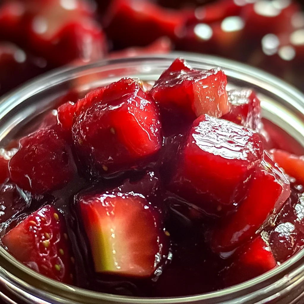 Fraise Rhubarbe Confiture