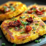 Galettes de Polenta aux Tomates Séchées