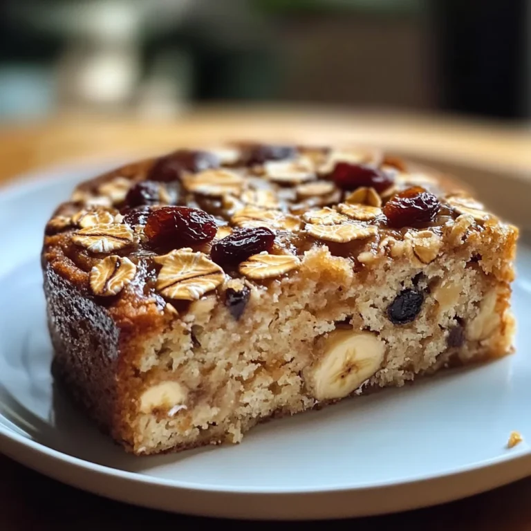 Gâteau Diététique Coupe-Faim aux Flocons d'Avoine