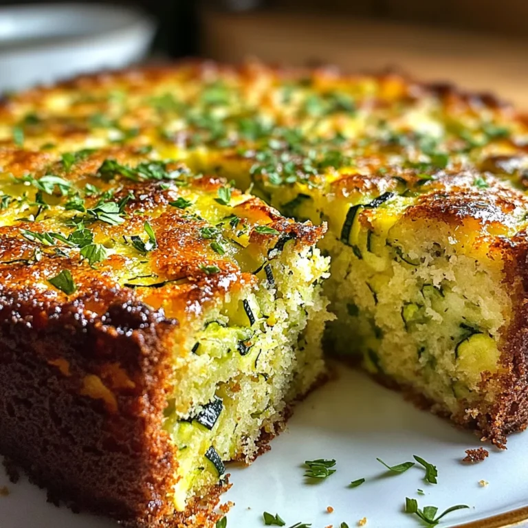 Gâteau moelleux courgettes parmesan