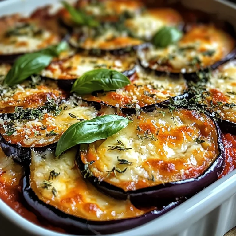 Gratin d’aubergines savoureux