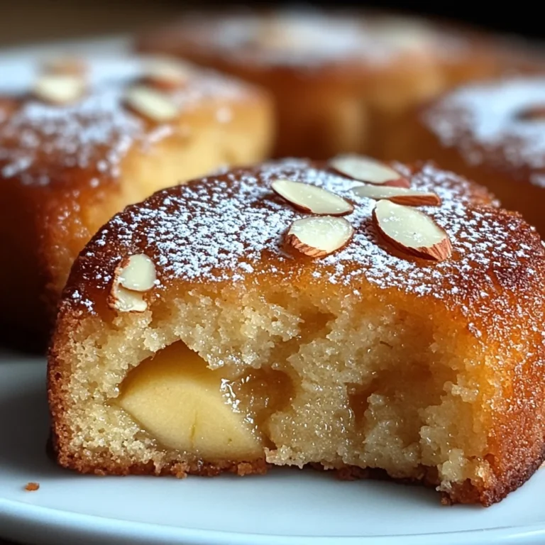 Moelleux aux amandes et compote de pommes