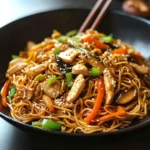 Nouilles sautées asiatiques rapides