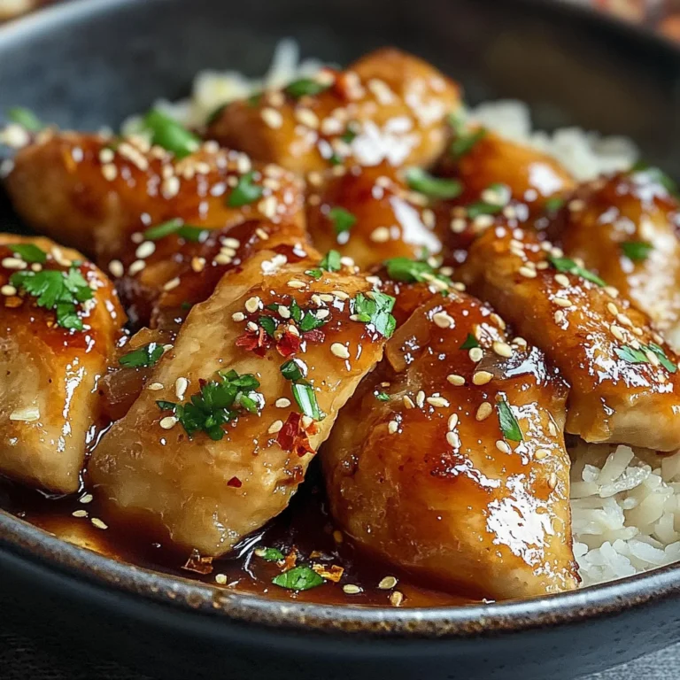 Poulet caramélisé savoureux