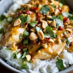 Poulet thaï sauce cacahuète