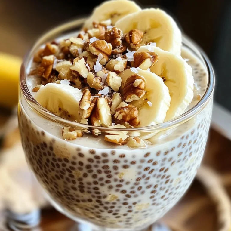 Pudding chia banane healthy