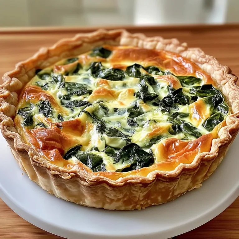 Quiche Boursin épinards maison