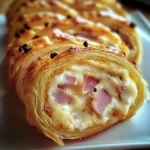 Roulé apéritif au jambon de poulet et fromage