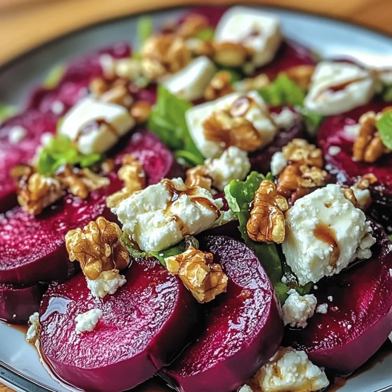 Salade de Betterave, Chèvre & Noix