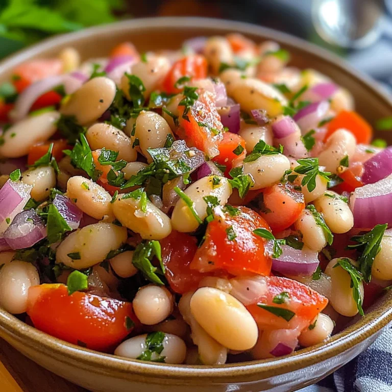 Salade turque haricots blancs