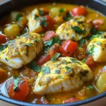 Tajine de lotte au safran