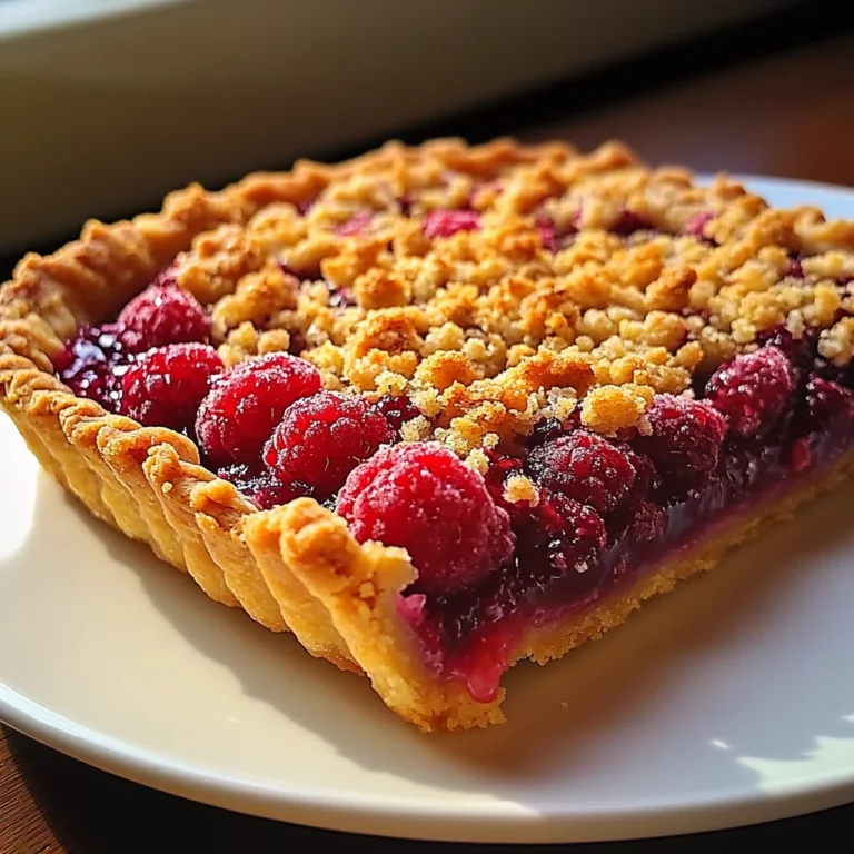 Tarte Crumble aux Framboises