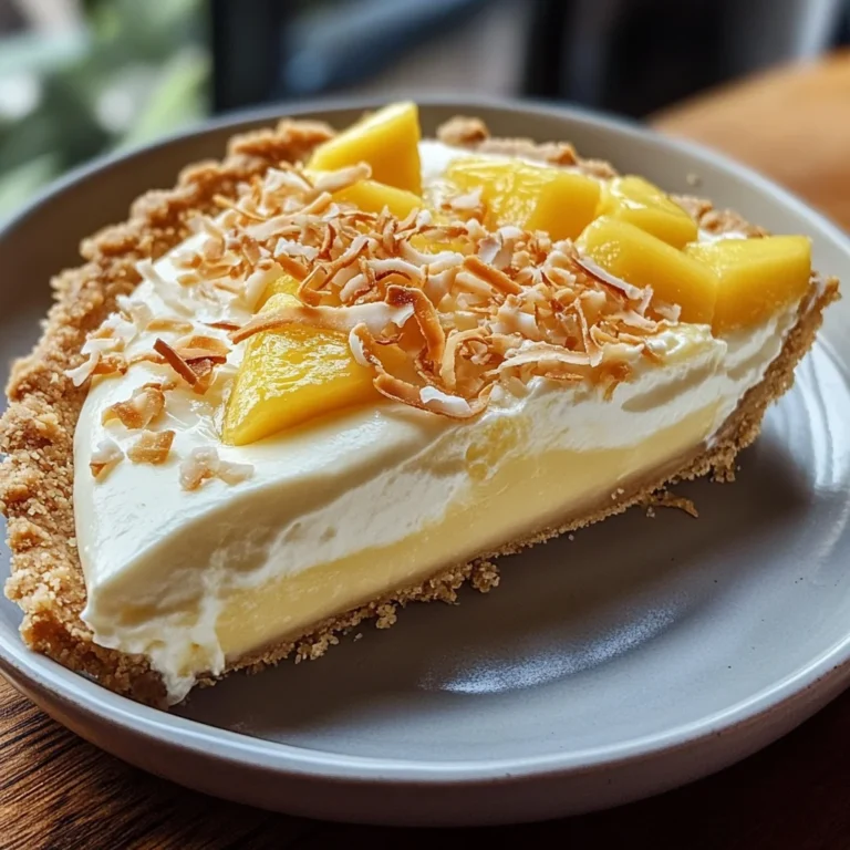 Tarte Paradisiaque à la Crème Coco