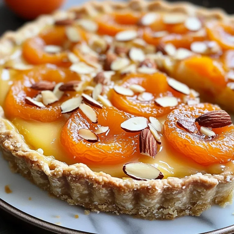 Tarte moelleuse abricots amandes