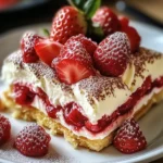 Tiramisu gourmand aux fraises