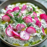 Tzatziki aux radis et herbes