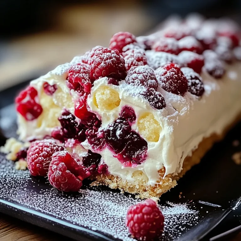 Bûche de Noël au Mascarpone, Chocolat Blanc et Framboises