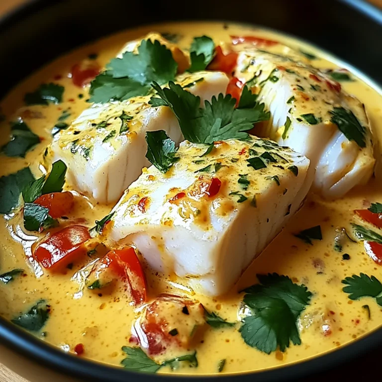 Curry de Poisson Blanc au Lait de Coco