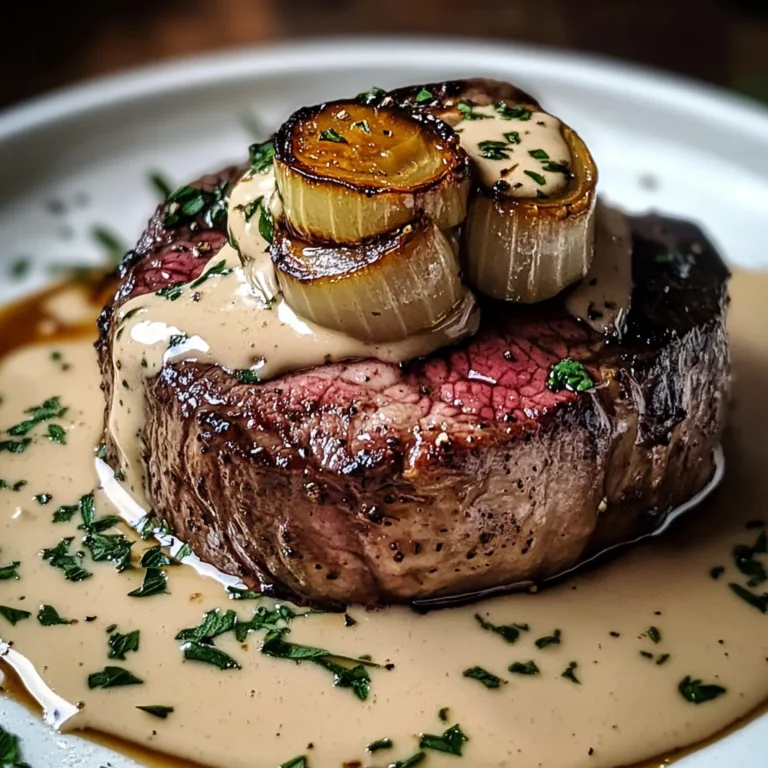 Filet de Bœuf à la Crème aux Échalotes