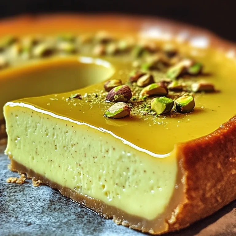 Flan Pistache Maison : Une Douceur Crémeuse à Déguster Sans Modération