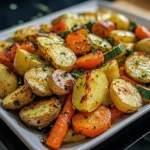 Légumes Rôtis à l'Ail et aux Herbes