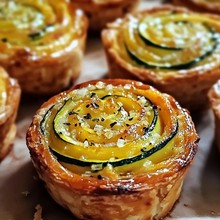 Minis flans de courgette et oignon