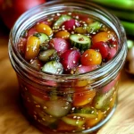 Pickles de Tomates Cerises, Oignons Rouges et Radis