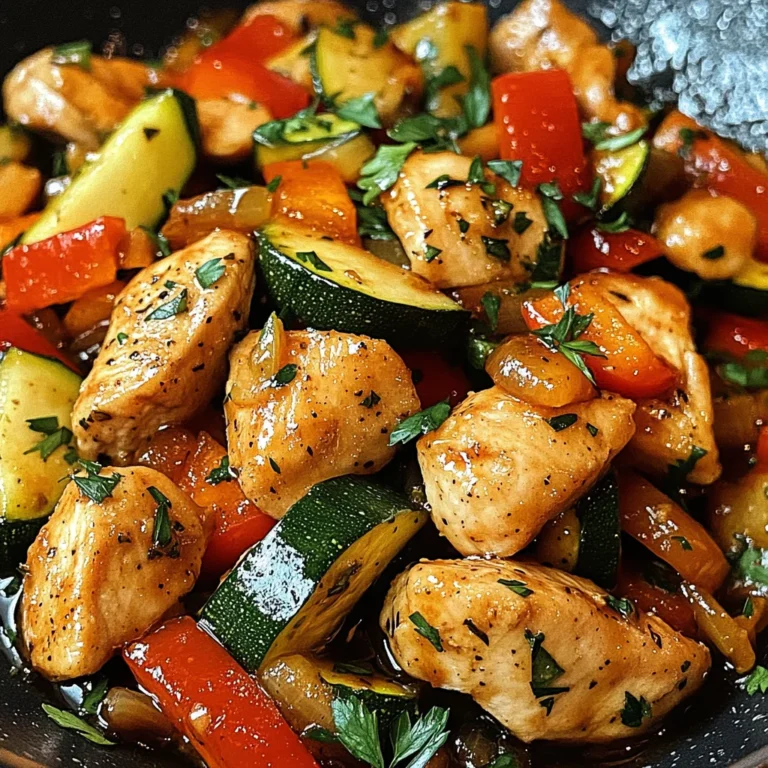 Poêlée de Poulet et de Légumes dans une Casserole