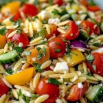 Salade d’orzo arc-en-ciel