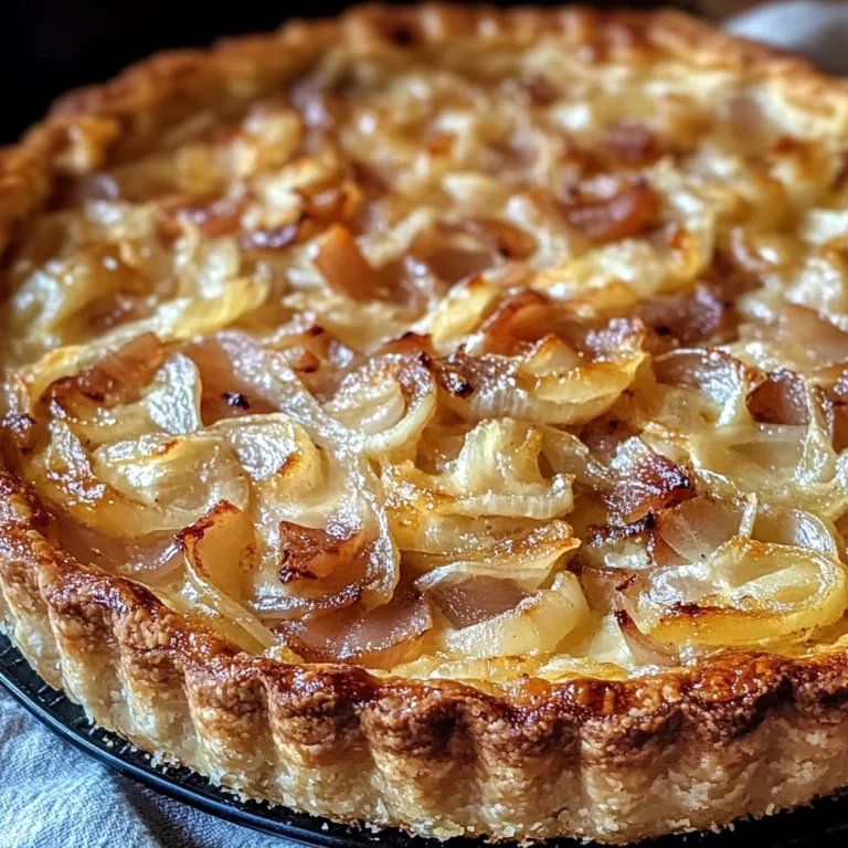 Tarte à l’Oignon Alsacienne : Une Recette Gourmande et Réconfortante