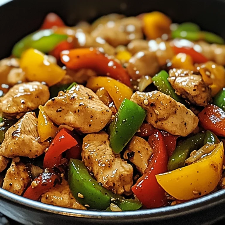 Wok de Poulet aux Poivrons
